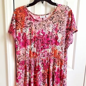 KIM ROGERS - EXTRA LARGE PETITE DRESS - ELASTIC WAIST - WORN ONCE!